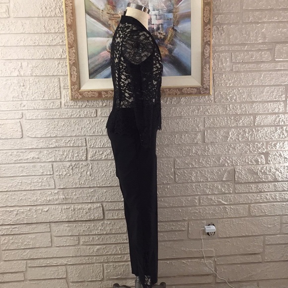 Fibers By Barbara Lesser Scallop Lace Pants Set - Picture 3 of 16